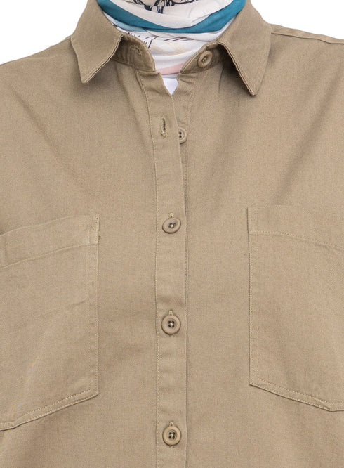 Kaky Cur - Gabardine Shirt - Khotwh
