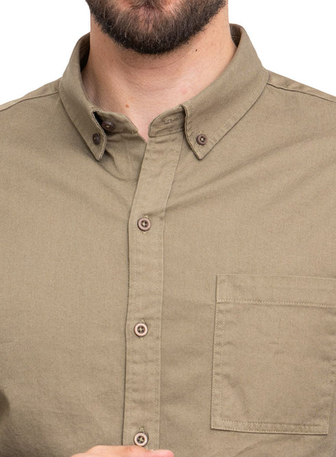 Kaky Gabardine Shirt - Khotwh