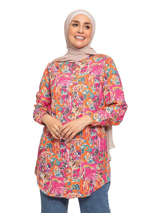 Kashmir L.Printed Blouse - Khotwh