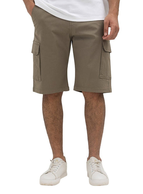 Khaki Cargo Short - Khotwh