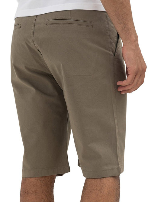 Khaki Classic Gabardine Short - Khotwh