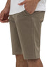 Khaki Classic Gabardine Short - Khotwh