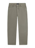 Khaki Gabardine Wide Leg Pant - Khotwh