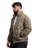 Khaki Puffer Jacket 3016 - Khotwh