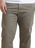 Khaki Straight Leg Gabardine Pant - Khotwh