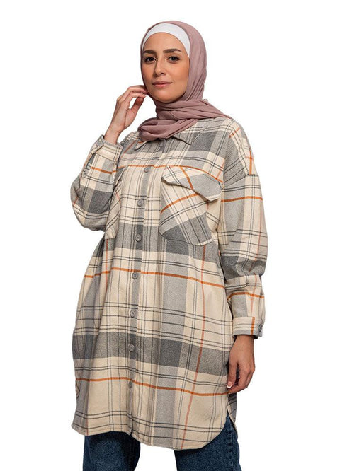 Land Long Checkered Shirt - Khotwh