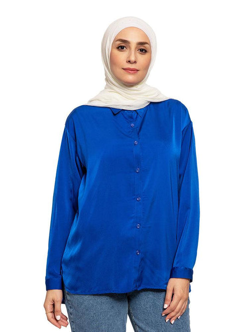Lapis S.Satin Blouse - Khotwh