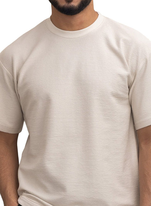 Latte Crunchy - Oversize Round T-Shirt - Khotwh