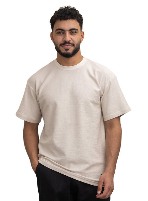 Latte Crunchy - Oversize Round T-Shirt - Khotwh