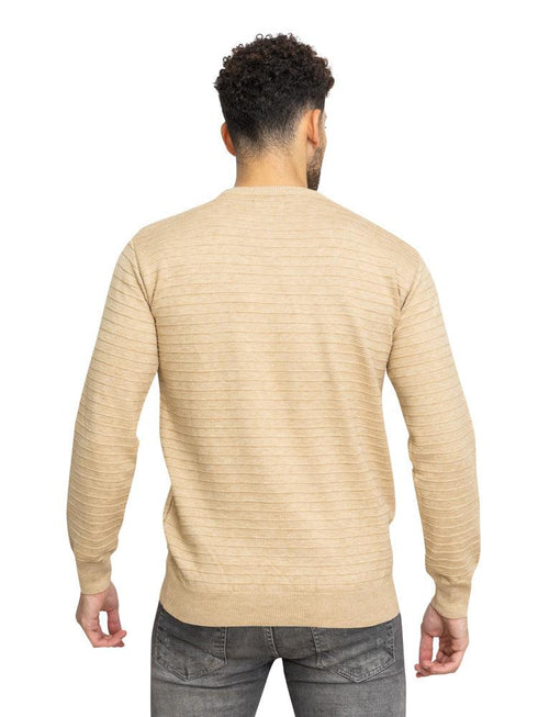 Latte D - Round Striped Pullover - Khotwh