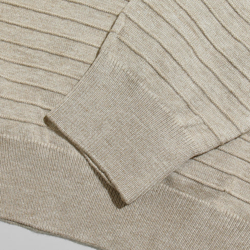 Latte D - Round Striped Pullover - Khotwh