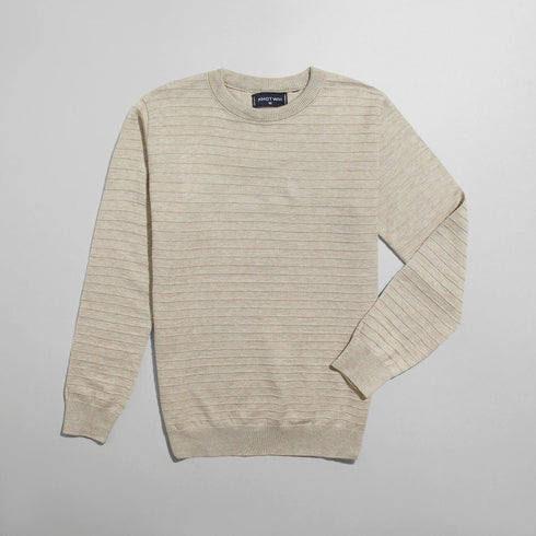 Latte D - Round Striped Pullover - Khotwh