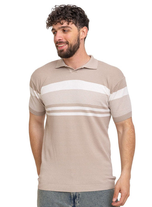Latte Design 01021Knit Polo Neck - T-Shirt - Khotwh
