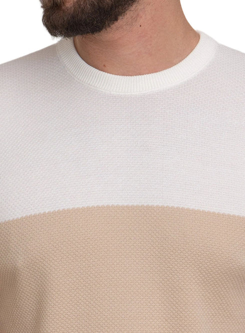Latte Design 01029Knit Round T-Shirt - Khotwh