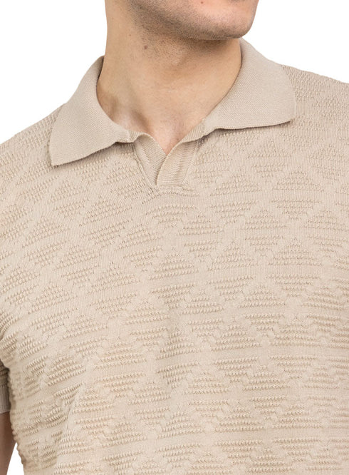 Latte Design 1 - F - Polo Neck T-Shirt - Khotwh