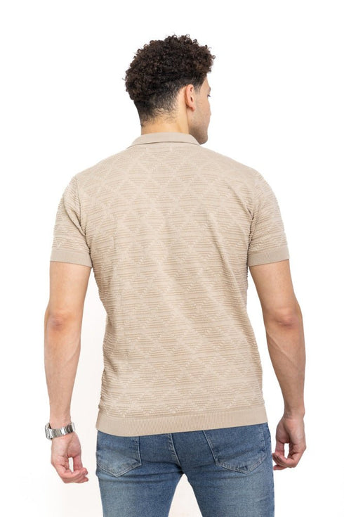 Latte Design 1 - F - Polo Neck T-Shirt - Khotwh