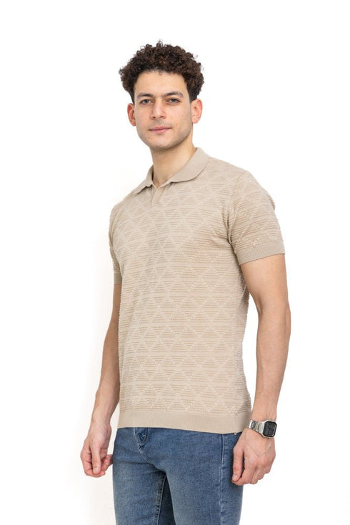 Latte Design 1 - F - Polo Neck T-Shirt - Khotwh