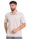 Latte - Design 1 Jacquard Polo Neck T-Shirt - Khotwh
