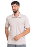 Latte - Design 1 Jacquard Polo Neck T-Shirt - Khotwh