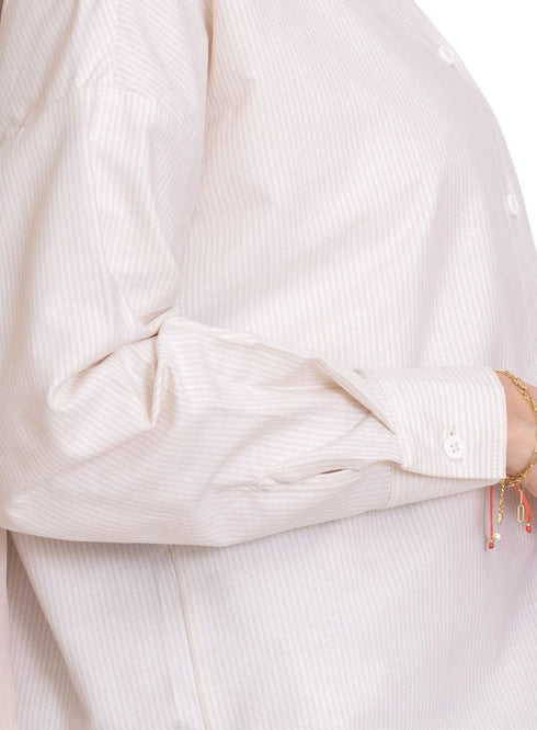 Latte - Design 1 Pocket S - Over Size Shirt - Khotwh