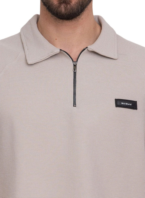 Latte Design 3868VIG - Zipper Squares Polo - Khotwh