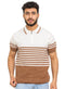 Latte Design 7513Knit Polo Neck S - Zipper - T-Shirt - Khotwh