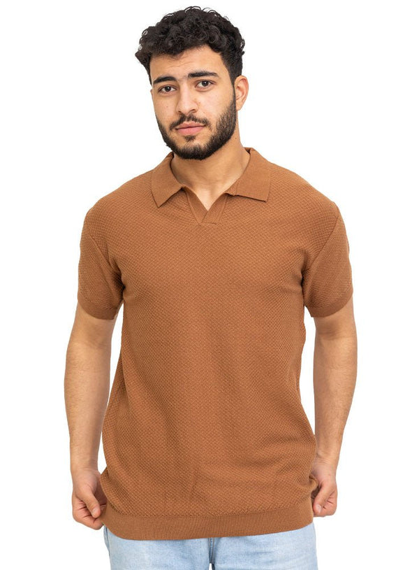 Latte Design 7523Knit Polo Neck - T-Shirt - Khotwh