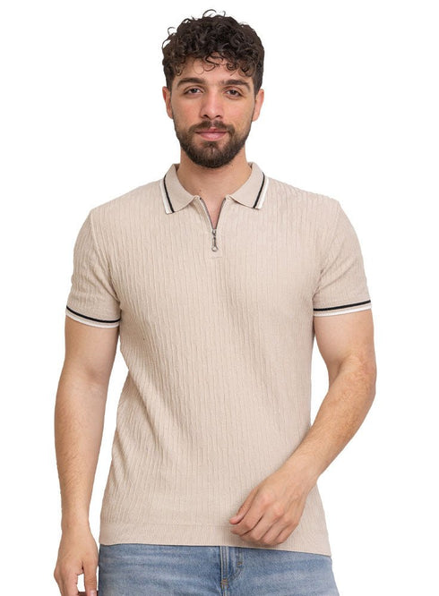 Latte Design 7528Knit Polo Neck S - T-Shirt - Khotwh