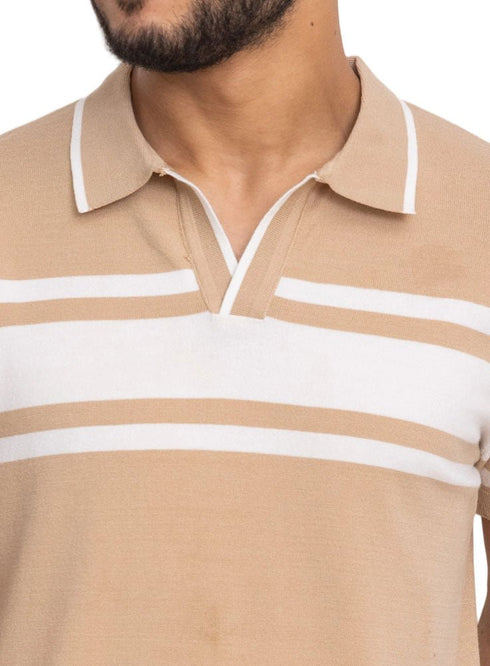 Latte Design 7574Knit Polo Neck - T-Shirt - Khotwh