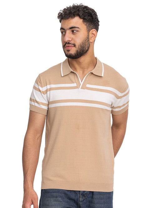 Latte Design 7574Knit Polo Neck - T-Shirt - Khotwh