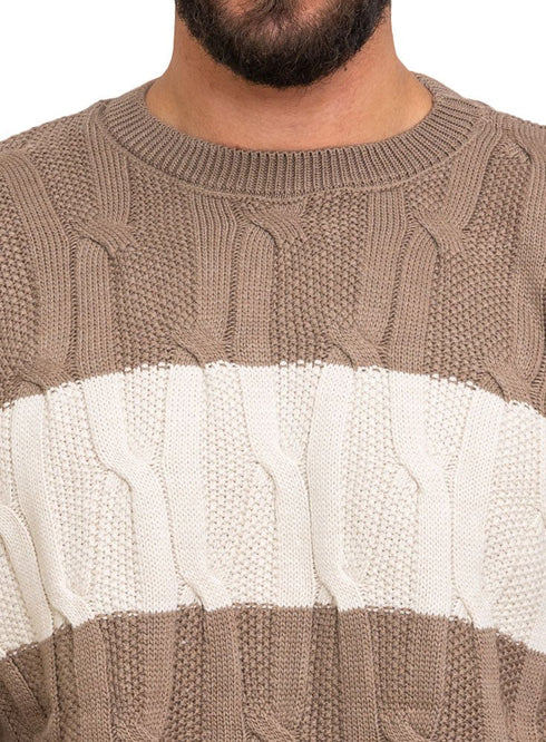 Latte - Design p2255 PF - Round Pullover - Khotwh