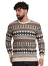 Latte - Design117 Br - Round Pullover - Khotwh