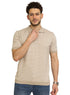 Latte F - S.Knit Polo T-shirt - Khotwh