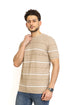 Latte F - S.Knit Round T-shirt - Khotwh