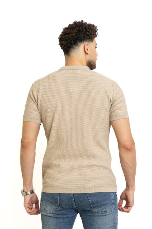 Latte F - Z - Polo Neck Pullover - Khotwh