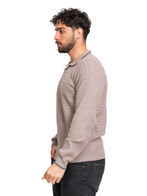 Latte F - Z - Polo Neck Pullover - Khotwh