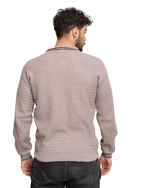 Latte F - Z - Polo Neck Pullover - Khotwh