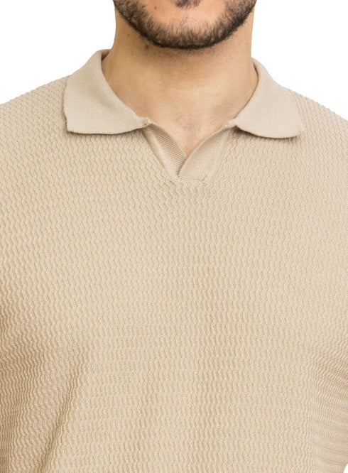 Latte F - Z - Polo Neck Pullover - Khotwh
