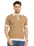 Latte F - Zipper Polo Neck Pullover - Khotwh