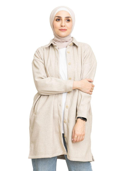 Latte Feather Shirt - Khotwh