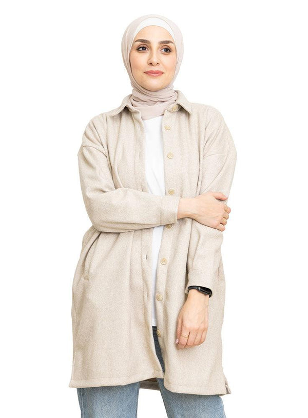 Latte Feather Shirt - Khotwh