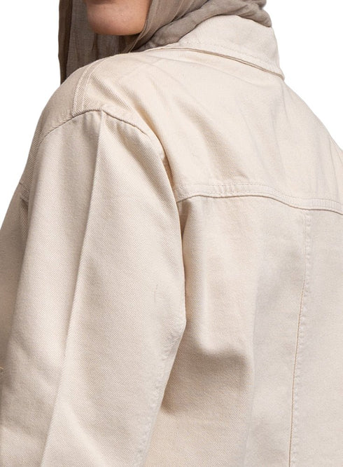 Latte Gabardine Jacket 4 - Khotwh