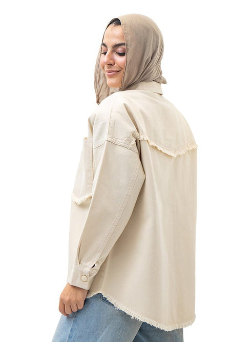 Latte Gabardine Jacket 5 - Khotwh