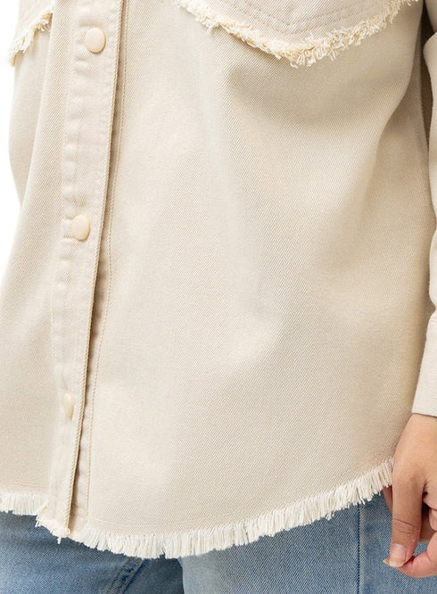 Latte Gabardine Jacket 5 - Khotwh