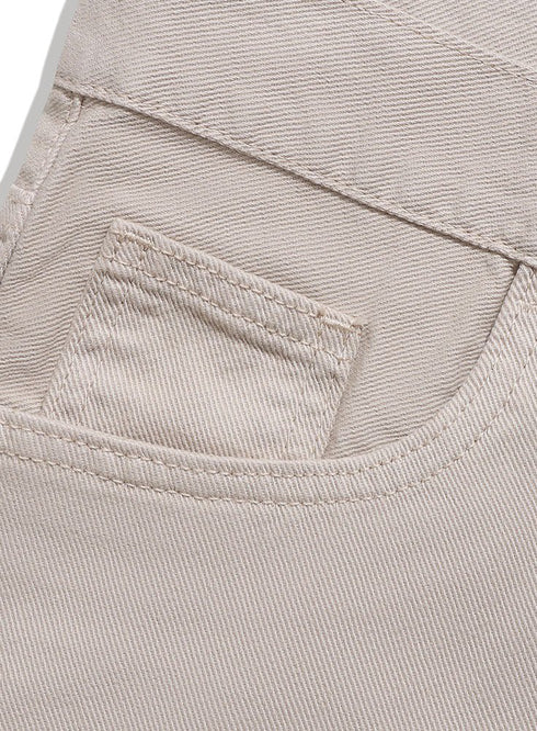 Latte Gabardine Wide Leg Pant - Khotwh