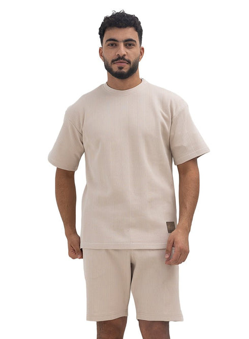 Latte Jacquard Short - Khotwh