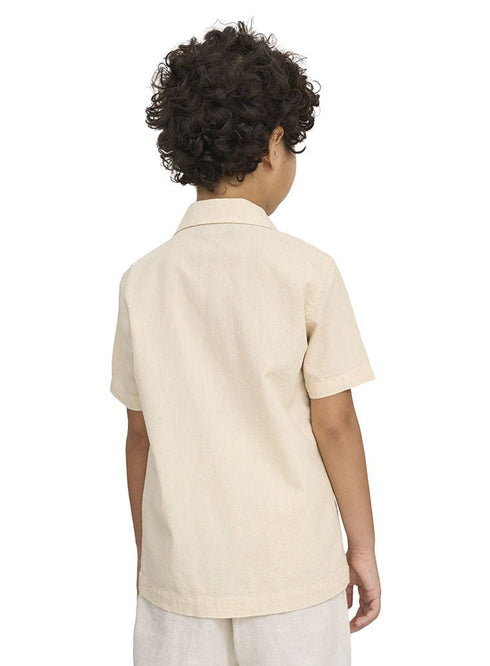 Latte Kids Linen Shirt - Khotwh
