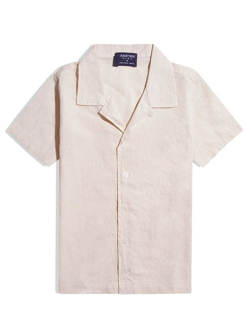 Latte Kids Linen Shirt - Khotwh
