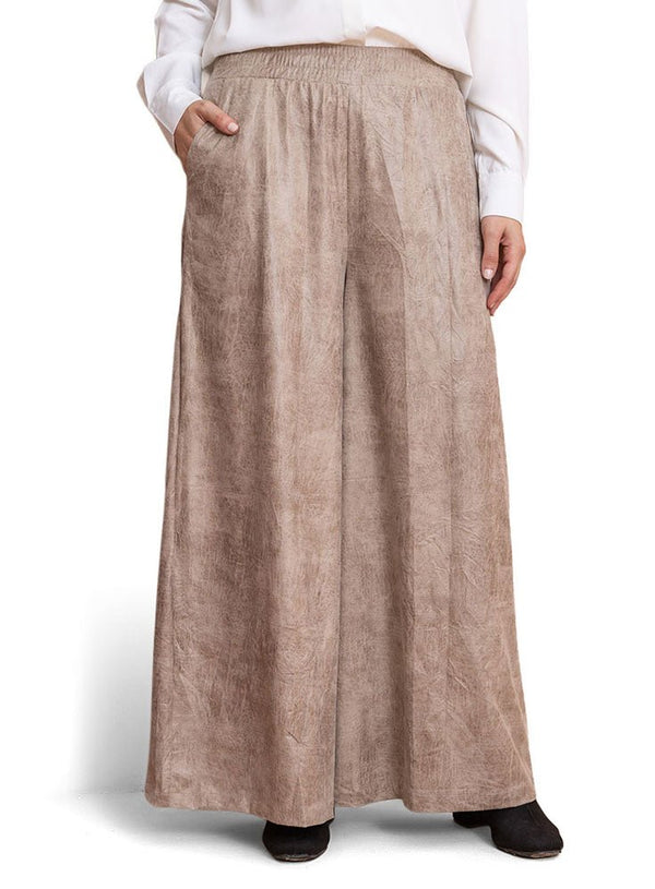 Latte Leather Pants - Khotwh