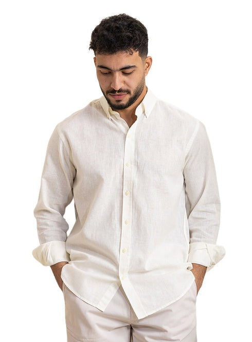 Latte Linen Shirt - Khotwh